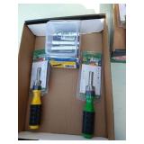 (2) 6 in 1 Screwdriver and Mini LED Flashlights