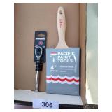 4 Inch Paint Brush and 1/4 Inch Ratchet