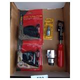 (2) Ratchet Straps & Powerbuilt Tools