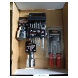 7 pc. metric Wrench Set, Sockets, Screw Driver
