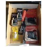 (2) Ratchet Tie Downs, Socket, Screw Driver