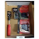 (2) Ratchet tie Downs, Socket, Screw Driver