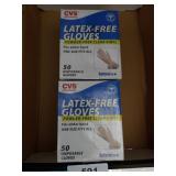 (2) Boxes Latex-Free Disposable Gloves