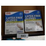 (2) Boxes Latex-Free Disposable Gloves