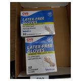 (2) Boxes Latex-Free Disposable Gloves