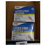 (2) Boxes Latex-Free Disposable Gloves