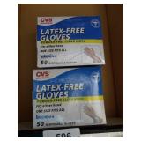 (2) Boxes Latex-Free Disposable Gloves