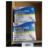 (2) Boxes Latex-Free Disposable Gloves
