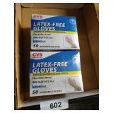 (2) Boxes Latex-Free Disposable Gloves