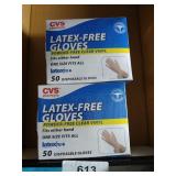 (2) Boxes Latex-Free Disposable Gloves