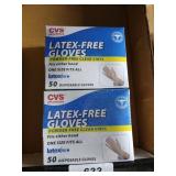 (2) Boxes Latex-Free Disposable Gloves