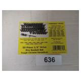 Powerbuilt 59 pc 1/2" Drive Pro Socket Set