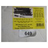59 pc. 1/2" Drive Pro Socket Set