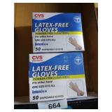 (2) Boxes Latex-free Disposable Gloves