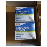 (2) Boxes Latex-free Disposable Gloves