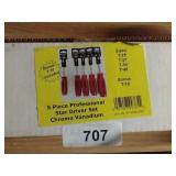 5pc. Professional Star Driver Set
