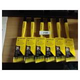 Pack of 6 Stanley Poly Soft 2" Angle Paint Brush