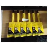 Pack of 6 Stanley Poly Soft 2" Angle Paint Brush