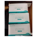 (3) Boxes Disposable Face Masks