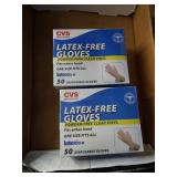 (2) Boxes Latex-Free Disposable Gloves