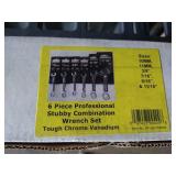 Powerbuilt 6pc Stubby Combination Wrench Set