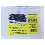 Powerbuilt 59 piece 1/2" Pro Socket Set