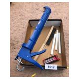 Caulking Gun, Allen Wrench Set & Wire Brush