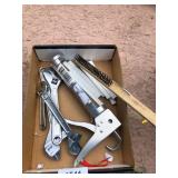 Adjustable Wrenches, Wire Brush & Caulking Gun