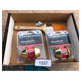 (2) Deadbolt Kits & 3" Paint Brush