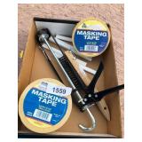 Masking Tape, Caulking Gun & Wire Brush