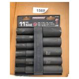 Powerbuilt 11 piece SAE Socket Set