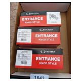 (3) Entry Lock Sets with Ball Style Knobs