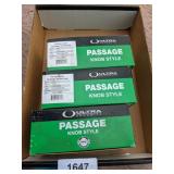 (3) Passage Door Knobs