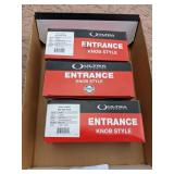 (3) Entrance Door Knobs