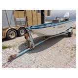 V Bottom Boat & Trailer