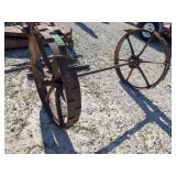 2 Steel Wheels Axle