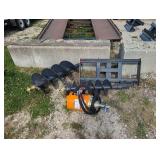 Skid Loader Post Hole Digger