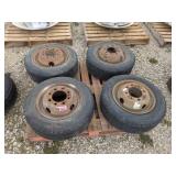 (4) Road Runner 205/65-14.5 Tires & Rims
