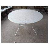 White Patio Table