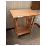 Oak Accent Table (water marks)