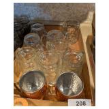 (2) Moscow Mule Cups + Other Bar & Beer Glasses