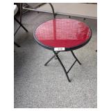 Red Patio Table