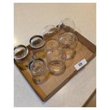 Stemless Wine Glasses & Floral Glassware