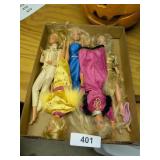 (5) Barbie Dolls