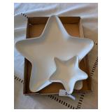 (2) Star Shaped Serving Plates