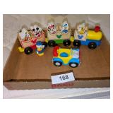 Disney Wood Train + Plastic Car