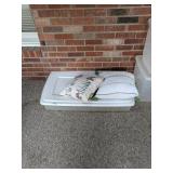 Under The Bed Tote & Lid w/ (2) Pillows