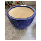 Blue Flower Pot, 10' Opening