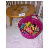 Care Bear Children's Stool & Small Care Bear &