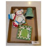 Ceramic Snowman Measuring Cups & Bonus Items